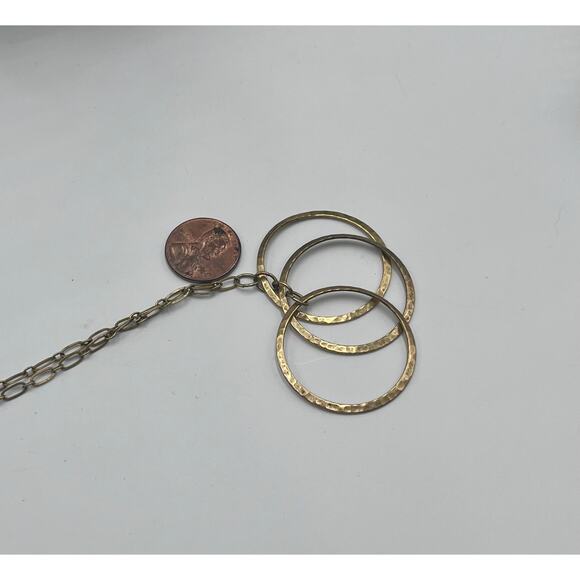 Catherine Popesco Gold Plated Light Amber Color Crystal Necklace Earring Set - Picture 13 of 13